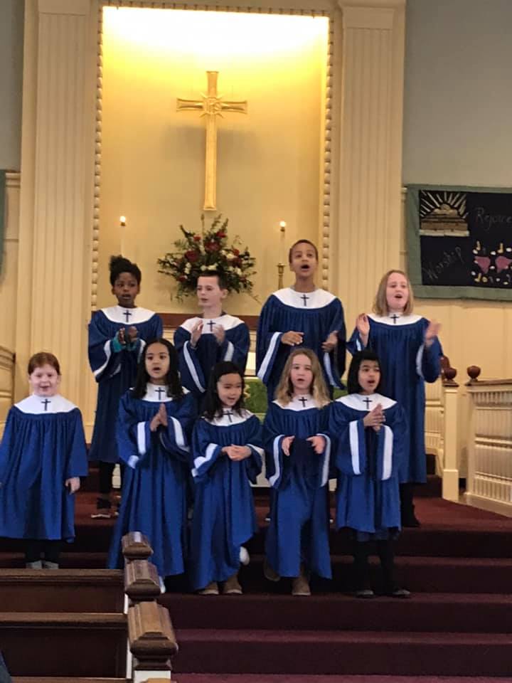 The Children's Choir singing